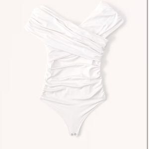 Sleek Seamless Ruched Wrap Bodysuit-Never Worn